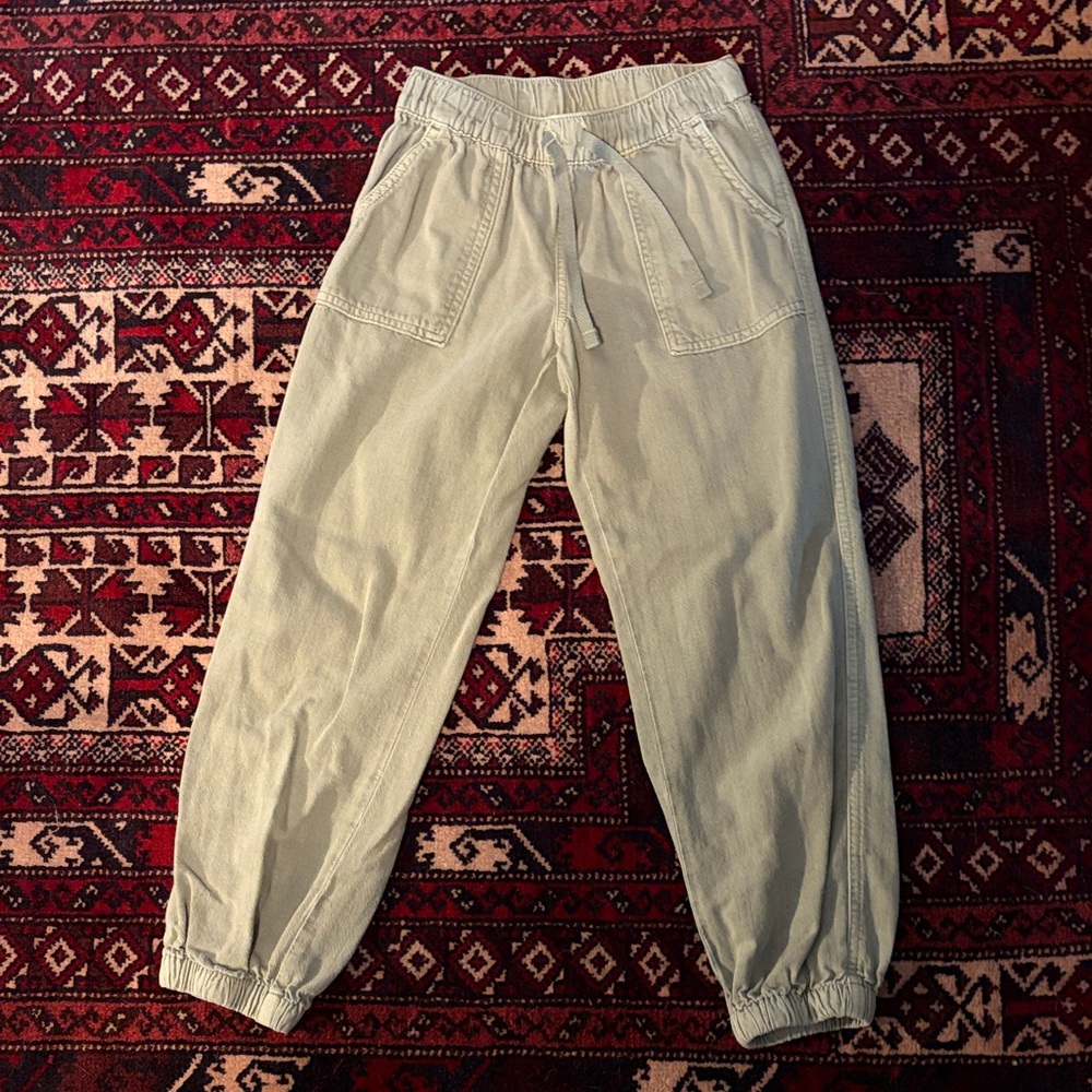 Cat & Jack Light Sage Elastic-Waist Jogger Pants